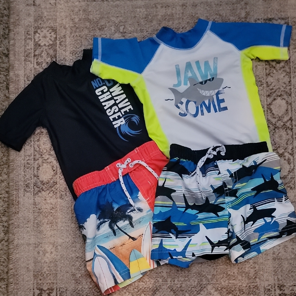 Kids Shark and Surf Swim Set